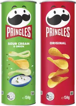 Coles Pringles Potato Crisps-134g offer