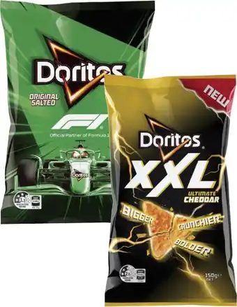 Coles Doritos or XXL Corn Chips 150g-170g offer