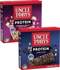Coles Uncle Tobys Protein Muesli Bars offer