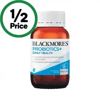 Woolworths Blackmores Probiotics+ Daily Health Capsules offer