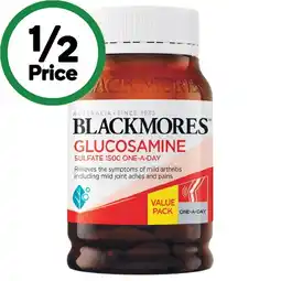 Woolworths Blackmores Glucosamine Sulfate 1500mg Joint Health Tablets offer