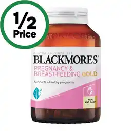 Woolworths Blackmores Pregnancy & Breastfeeding Gold Vitamin Capsules offer