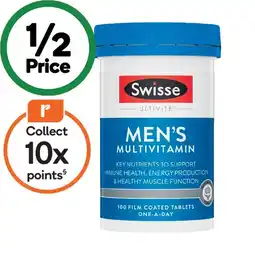 Woolworths Swisse Ultivite Men’s Multivitamin Tablets offer