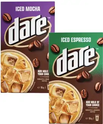 Coles Dare Iced Coffee Sachets offer