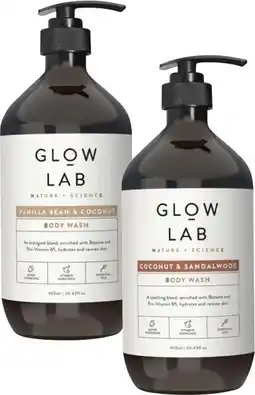 Coles Glow Lab Body Wash offer