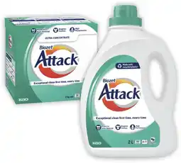 Coles Biozet Attack Regular Laundry Liquid 2 Litre or Powder 2kg offer