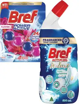 Coles Bref Liquid 600mL-700mL or In The Bowl Toilet Cleaner 42g-50g offer
