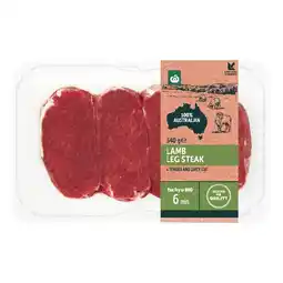 Woolworths Australian Lamb Leg Steak offer