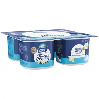 Woolworths Dairy Farmers Thick & Creamy Yoghurt offer