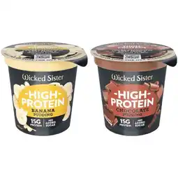 Woolworths Wicked Sister High Protein Pudding Pot – From the Fridge offer