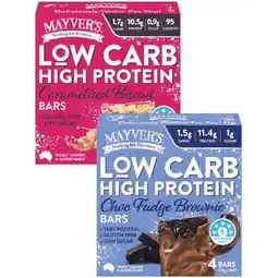 Woolworths Mayver’s Low Carb High Protein Bars offer