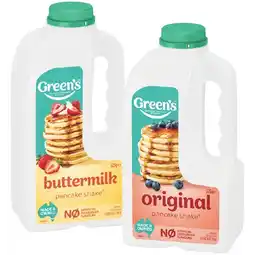 Woolworths Greenβs Pancake Shake offer