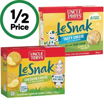 Woolworths Uncle Tobys Le Snak offer