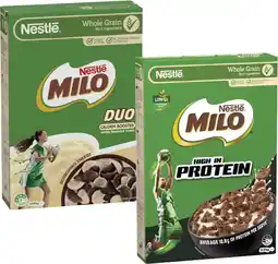 Coles Nestlé Milo Duo or Protein Cereal 535g-580g offer