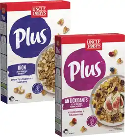 Coles Uncle Tobys Plus Cereal-705g offer