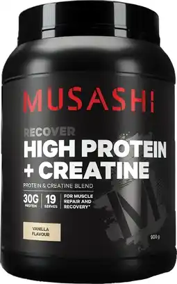 Coles Musashi High Protein Powder + Creatine Vanilla offer