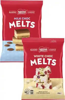 Coles Nestlé Bakers Choice Baking Chocolate Melts offer