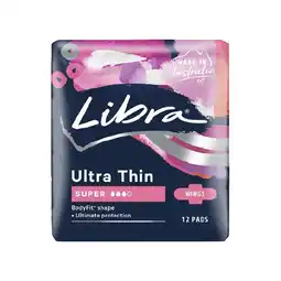 Woolworths Libra Ultra Thin Pads Wings Super offer