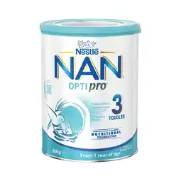 Woolworths Nestlé NAN OPTIPRO Stage 3 Toddler Milk Drink offer