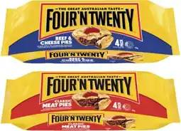 Coles Four'N Twenty Traditional Beef Pies 700g offer