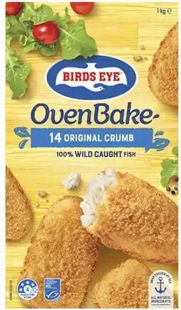 Coles Birds Eye Oven Bake Fish Fillets 1kg offer
