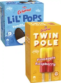 Coles Peters Original Twin Pole Sticks or Lil' Pops 8 Pack-9 Pack 500mL-590mL offer