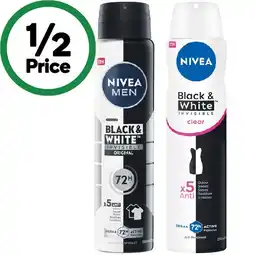 Woolworths Nivea 72H Anti-Perspirant Deodorant offer