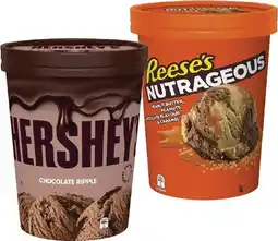 Coles Hershey's, Reese's or Violet Crumble Ice Cream Tub 1 Litre offer