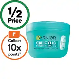 Woolworths Garnier Fresh Hydrating Sorbet Cream offer