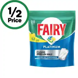 Woolworths Fairy Platinum Dishwasher Tablets offer