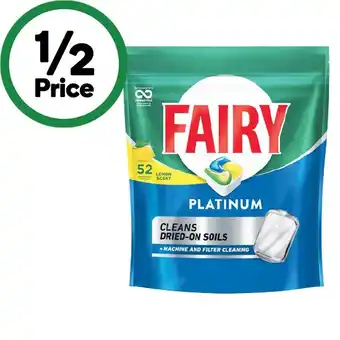 Woolworths Fairy Platinum Dishwasher Tablets offer