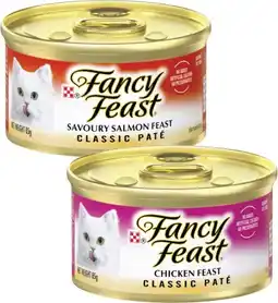 Coles Fancy Feast Classic or Creamy Delights Cat Food 85g offer