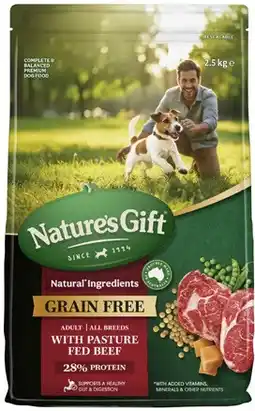 Coles Nature's Gift Grainfree Dry Dog Food offer