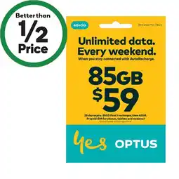 Woolworths Optus $59 SIM Starter Kit offer