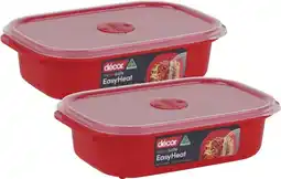 Coles Décor Microsafe Easy Heat Container offer