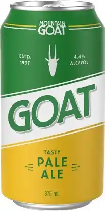 Coles Mountain Goat Tasty Pale Ale Cans offer