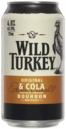 Coles Wild Turkey & Cola Cans offer