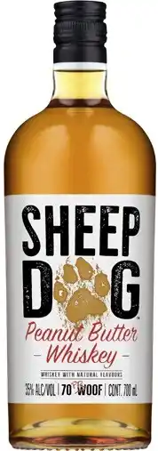 Coles Sheep Dog Peanut Butter Whiskey offer