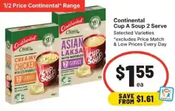 IGA Continental Cup A Soup 2 Serve offer