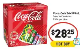 IGA Coca-Cola Selected Varieties offer