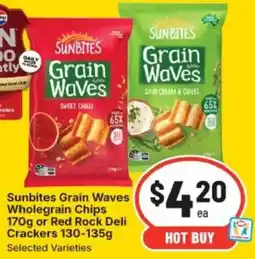 IGA Sunbites Grain Waves Wholegrain Chips offer
