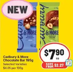 IGA Cadbury & More Chocolate Bar offer