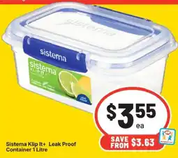IGA Sistema Klip It+ Leak Proof Container offer