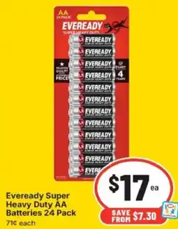 IGA Eveready Super Heavy Duty AA Batteries offer