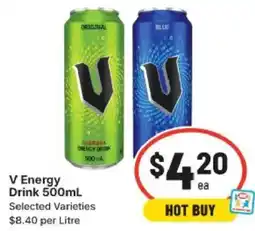 IGA V Energy Drink offer