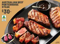 IGA Australian beef porterhouse steak offer