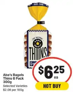IGA Abe's Bagels Thins offer