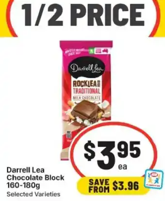 IGA Darrell Lea Chocolate Block offer