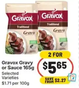 IGA Gravox Gravy or Sauce Selected Varieties offer