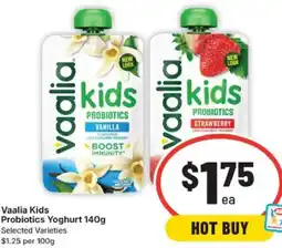 IGA Vaalia Kids Probiotics Yoghurt offer